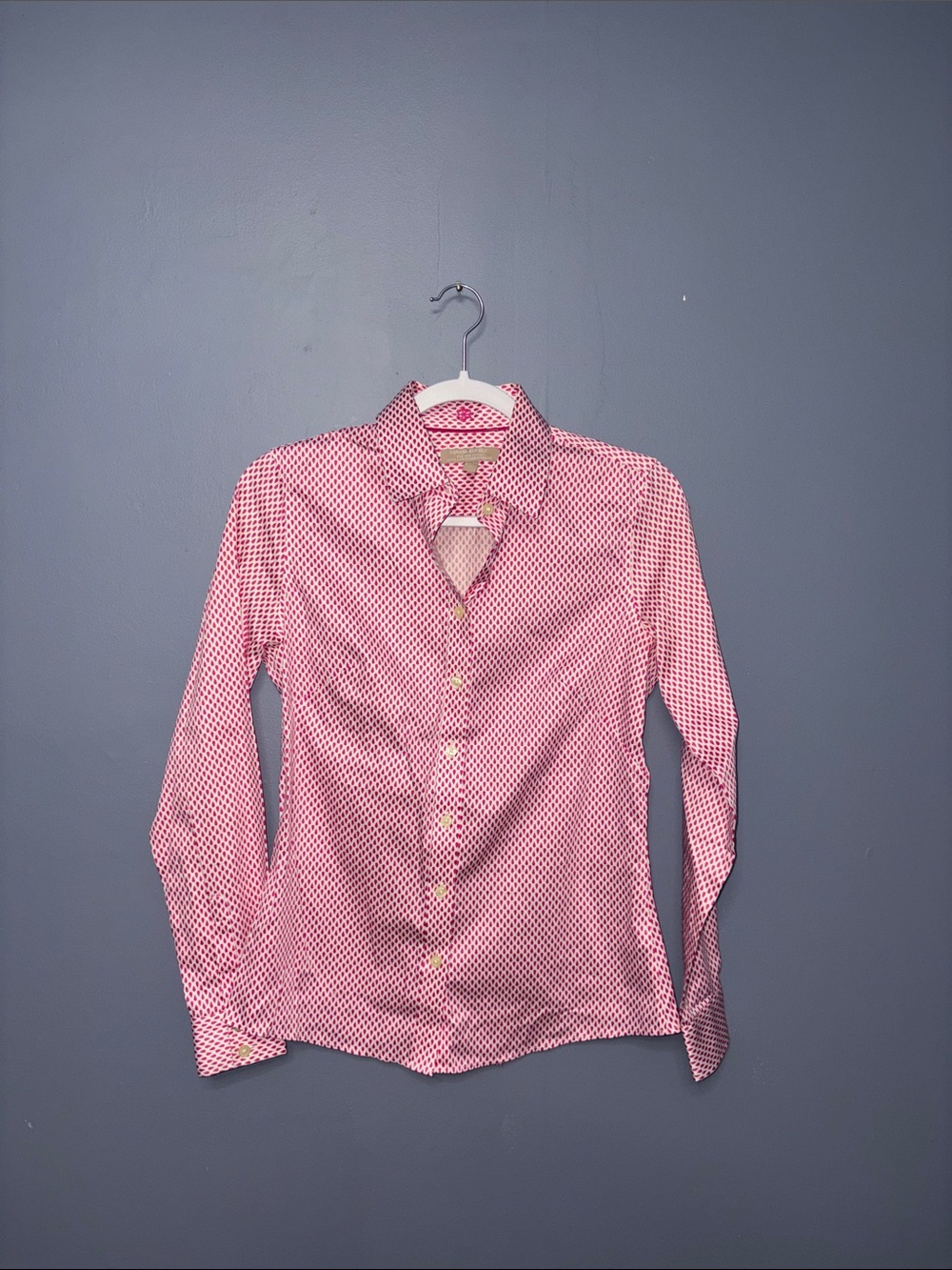 Banana Republic • Pink Printed Button Down Blouse